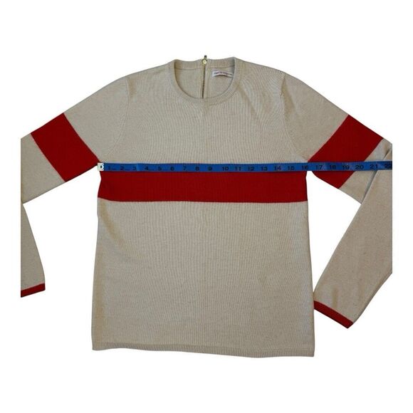 Frances Valentine Sweater Womens Size XS Spencer Crewneck XO Oatmeal Orange - Picture 6 of 16